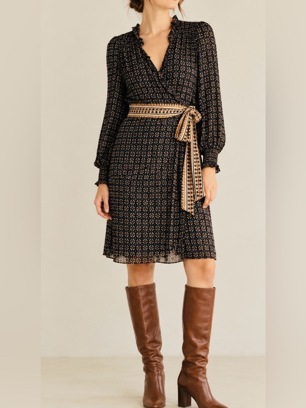 Max Studio Boho Wrap Dress